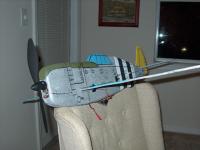 Name: p-47 front.jpg
Views: 4213
Size: 85.4 KB
Description: Foam was laminated to hide the motor and wires.  Worked great.