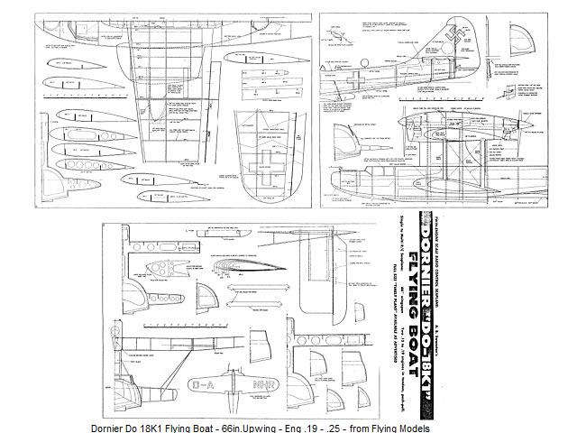 Name: Dornier Do 18K1 Flying Boat - 66in.Upwing - Eng .19 - .25 - from ...