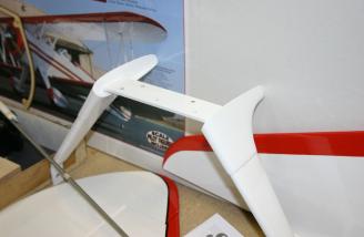 Main gear with fiberglass fairings.