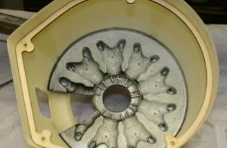 It was then fixed inside the cowl using the engine as a guide.