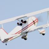 Climbing for aerobatics.