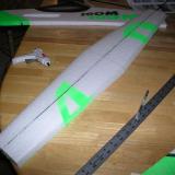 I installed the spar on the underside of the wing for aesthetics.