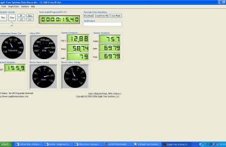 Here you can see the new look for the PC Screen.  This is using the same test information as the graph.