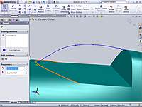 Name: Canopy profile guide curve.jpg
Views: 177
Size: 68.5 KB
Description: Both endpoints of the spline are "coincident", beginning & end, with the corresponding solid edges.
