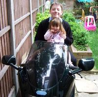 Name: gandf.jpg
Views: 244
Size: 169.0 KB
Description: My stepson and my daughter clearly enjoying her first biking experience, bless her.
