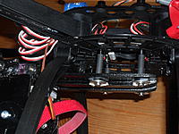 Name: SAM_0008.jpg
Views: 66
Size: 234.2 KB
Description: The mount on the frame for the baseplate, I used carbon tube for spacers with long bolts running through, screwed into the frame holes. Under the bolt heads, I cut some hard rubber I had lying around and put washers on the other side, immediately beneath
