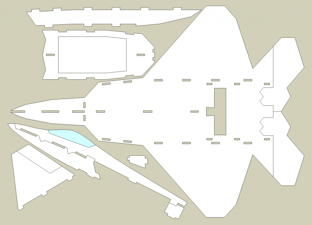 F-22 Raptor Depron 5mm A1683051-130-f-22-layout
