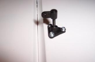 The stock installation mounted the control horn behind the hinge line.