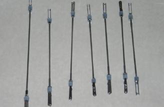 Solder linkages installed and ready for the model
