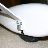 Wheelpant mounted � all the grinding and installing blind nuts and such came pre-done!