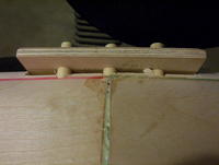 Name: 100_7282.jpg
Views: 93
Size: 64.0 KB
Description: Note only a tiny amount of the Poly-U glue oozed out from around the dowels.