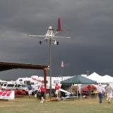Storms move toward the field