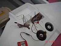 Name: DSC04409R.jpg
Views: 65
Size: 45.4 KB
Description: My wire mess. I must have checked the continuity of the wires about 10 times during the different stages. Would be a nightmare if something would not light up after everything is covered and glued.