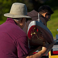 Name: 2012-10-28_0110.jpg
Views: 33
Size: 293.6 KB
Description: Robert <rwood> Wood shoulder his big combat-capable model of the Bismark onto his display table with others of the Western Warship Combat Club (WWCC).