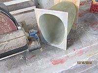 Name: cowl sanding.jpg
Views: 179
Size: 146.9 KB
Description: Removal of overhang using my bench sander.  I now run it through my band saw, close to the ply and finish off by hand.