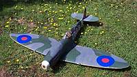 Name: bcspitfire1.jpg
Views: 111
Size: 29.4 KB
Description: Awaiting refurb, will probably be equipped with Mega 22/30-3 and 3s1p 4500mah Tipples, propped for just under 40 amps.
