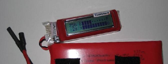 The Cellmeter is simply plugged in to a balance connector