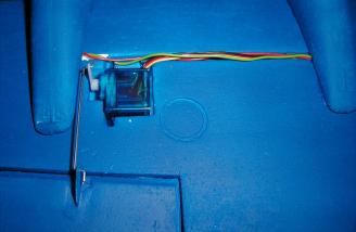 The slot needed extending to hold the motor wires.
