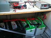 Name: solar charging station1.jpg
Views: 152
Size: 73.3 KB
Description: notice voltage this is after a full day of charging our plane batteries