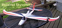 Name: Repaired Skysurfer (1).jpg
Views: 1030
Size: 254.9 KB
Description: Not perfect, but you will never be able to tell in the sky.