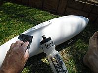 Name: SAM_1738small.jpg
Views: 55
Size: 93.6 KB
Description: All the haze is sanded off, the 600grt only used to flat off the paint run.