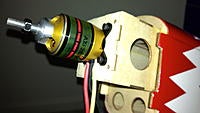 Name: IMG_0046.jpg
Views: 42
Size: 94.2 KB
Description: AXI Gold 2820/10 BL Motor lines up with mounting holes for Power 25