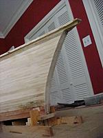 Name: DSC01504.jpg
Views: 132
Size: 53.0 KB
Description: Starting the final shaping for the stern laminations.