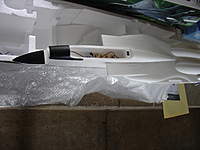 Name: DSC00917.jpg
Views: 115
Size: 58.6 KB
Description: Nose cone for the f15 is hallow and the location for the cock pit is very thin. I will be adding wooden plates on the inside to stiffen it up.