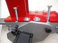 Name: 3.jpg
Views: 167
Size: 86.0 KB
Description: The 2 TALL bolts mark the holes that I will have to use shorter bolts so I do not hit the black pivot bolt or the other black bolt holding the tension spring that keep the rack and pinion meshed.