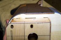 Name: Kyosho P40-50 series build mods 007.jpg
Views: 172
Size: 51.7 KB
Description: Outside of motor box. Large open thru gaps here. Will sand and apply triangle stock.