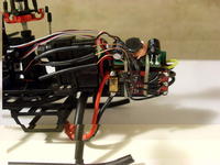 Name: SL370979.jpg
Views: 405
Size: 69.9 KB
Description: 14/10/09 Xp 7a close to 6300 with the modded Fiegao closest to the camera lens. Power>tail esc>main esc (used teeny 10mm long wires to join the esc's and then folded them together)