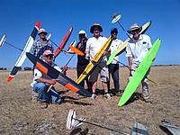 Name: F3K Flyers.jpg
Views: 36
Size: 296.2 KB
Description: Jon, David, Jim, me, Hugh and Gerry at the selection trials. Brett on the camera.