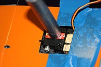 Name: 20120405_181313_IMG_2488.jpg
Views: 206
Size: 144.5 KB
Description: front part of the servo mount glued; that's grease at the servo - no resin ;-); servo MKS DS-450