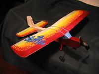 Name: BB 24".jpg
Views: 207
Size: 52.9 KB
Description: 24" Blu-Baby all 3mil. depron, GWS IPS powered
and geared, 2s 200ma lipo