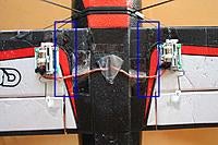 Name: Beast Bottom.jpg
Views: 81
Size: 158.5 KB
Description: My cooling scoop. Blue boxes are where to check for cracks on crashes or even less than ideal landings.