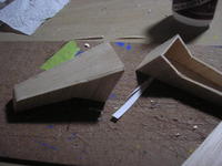 Name: P6291113.jpg
Views: 107
Size: 79.3 KB
Description: landing gear pods, top and bottom, BTW the bottom is now covered with balsa