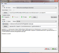 Name: 04 GPSBable Post Run.png
Views: 214
Size: 91.5 KB
Description: After clicking apply, you see the command line that was executed and the results.