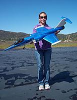 Name: HK F-104 1.jpg
Views: 327
Size: 120.2 KB
Description: My daughter Evelyn holding the Hobby King F-104