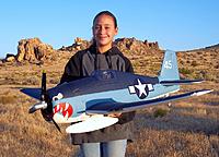 Name: Airfield F6F 182.jpg
Views: 257
Size: 171.5 KB
Description: My awesome daughter Evelyn holding our new Airfield 1400mm F6F Hellcat from Nitroplanes.com