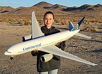 Name: Boeing 777.jpg
Views: 70
Size: 185.4 KB
Description: RC Pilot Evelyn holding the Windrider Boeing 777 PNP