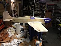 Name: Photo Jan 10, 10 15 57 AM.jpg
Views: 84
Size: 174.3 KB
Description: Sample Showing with the tail. That canopy will not be used as making a custom more sleek one.