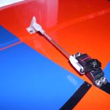 Installed aileron servo, control horn and linkage