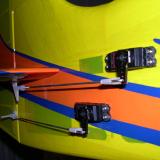 Rudder and right elevator servo/linkage installation