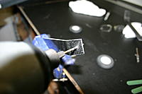 Name: IMG_6727.jpg
Views: 110
Size: 89.2 KB
Description: Do the same for the landing gear.  I centered the hole about 8mm from the bottom of the gear.