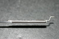 Name: IMG_6799.jpg
Views: 98
Size: 79.3 KB
Description: I used heat shrink to attach the z-bends to both ends of the control rod.  A small drop of CA then used a lighter to shrink and it will be very secure.  Note:  don't forget to slip the small 1 inch long sleeve over ther rod.  This will be used to support