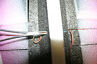 Name: IMG_6834.jpg
Views: 121
Size: 303.3 KB
Description: Cut slots, then push the aileron lead from the opposite side of the fuselage thru the fuselage to the other side.
