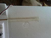 Name: Photo0186.jpg
Views: 58
Size: 72.5 KB
Description: Added cloth tape under the stick, and hardened it with some epoxy.