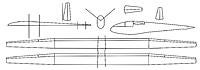 Name: HP-8 drawing.jpg
Views: 79
Size: 44.1 KB
Description: As I said in the text, not very elegant, but better than the source. The larger tail surfaces are about the right size. Double check against the photos.
