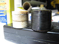 Name: IMG_8184.jpg
Views: 50
Size: 199.8 KB
Description: One light coat of flat black...  looks ok to me. I like it better than the twisted cord look we get using string.
