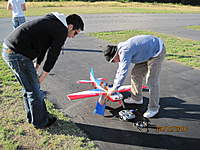 Name: Flops new EF 48.jpg
Views: 25
Size: 115.2 KB
Description: Flopgun's new 48" Extreme Flight and Mike looking on.